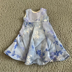 American Girl Pleasant Company Periwinkle Dress Outfit Retired w/ Hanger